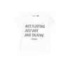 DXMN - Just hot and talking Baby Tee / White