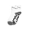 GETRICHEASY - BARBED WIRE LOGO SOCKS / WHITE-BLACK