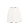 GETRICHEASY - LOOSE STRAIGHT COTTON SHORTS / WHITE