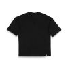 TZ WORLDWIDE - M-BOSSED LOGO OVERSIZED TEE / BLACK