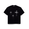 DXMN - CROSS OVERSIZED TEE / BLACK