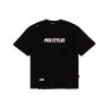 PISI STYLES - DESTROYED (PS.) OVERSIZED TEE - BLACK