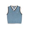 RACCOONCLUB - Knitted vest with R logo / Blue