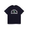 GETRICH AND WE GO HOME - DINOSAUR TEE / NAVY