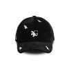 GETRICH AND WE GO HOME - EMBROIDERY DINOSAUR CAP / BLACK