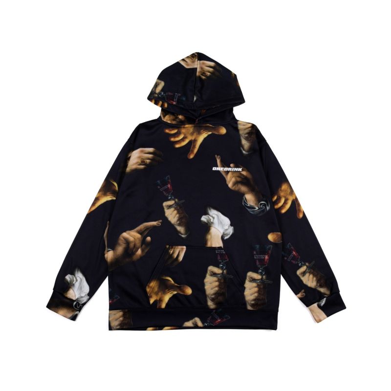 OD&WEGOHOME CANT TOUCH THIS HOODIE OVERPRINT BLACK