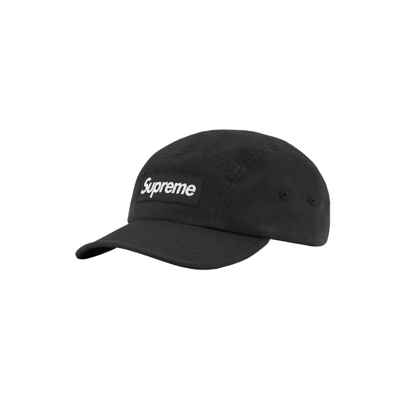 SUPREME WASHED CHINO TWILL CAMP CAP