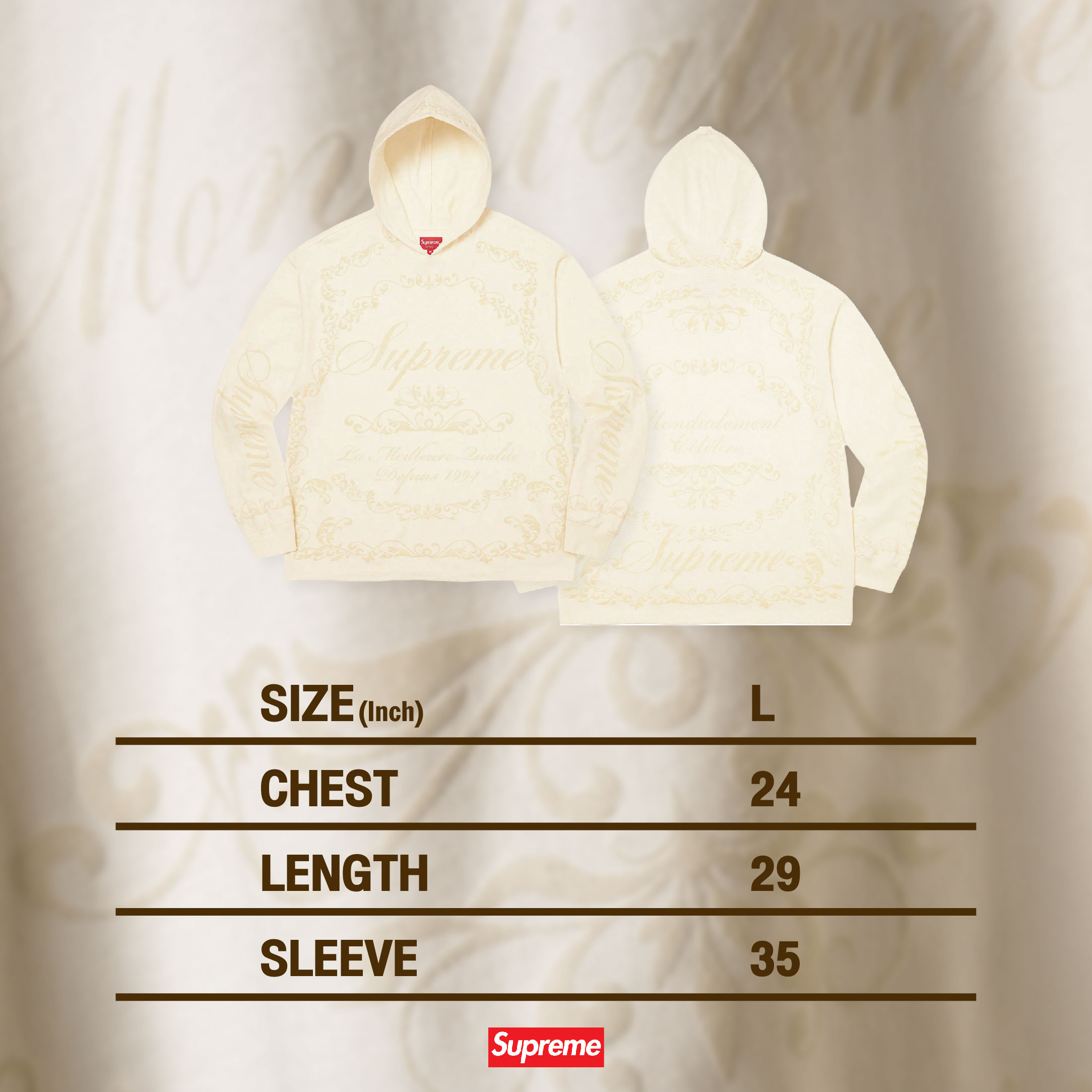 SUPREME CELEBRE HOODED L/S TOP ฿5,990 บาท